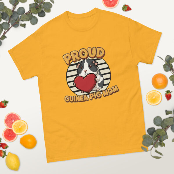 T-shirt Proud Guinea Pig Mom (Black and white)