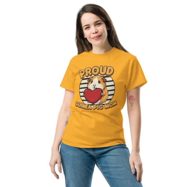 T-shirt Proud Guinea Pig mom (Orange & White) - Afbeelding 5