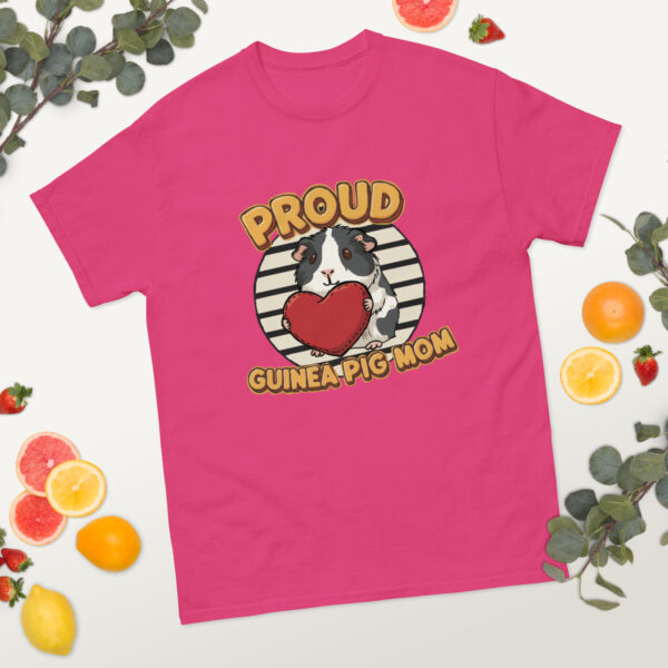 T-shirt Proud Guinea Pig Mom (Black and white) - Afbeelding 4