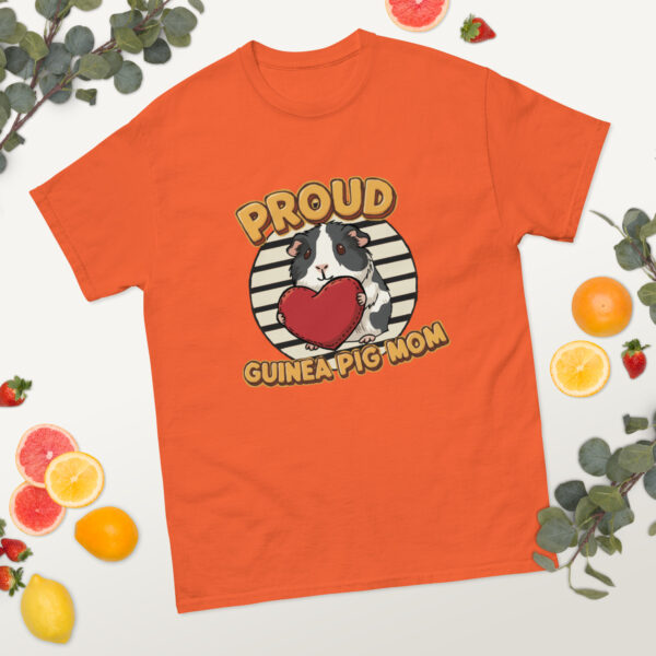T-shirt Proud Guinea Pig Mom (Black and white) - Afbeelding 5