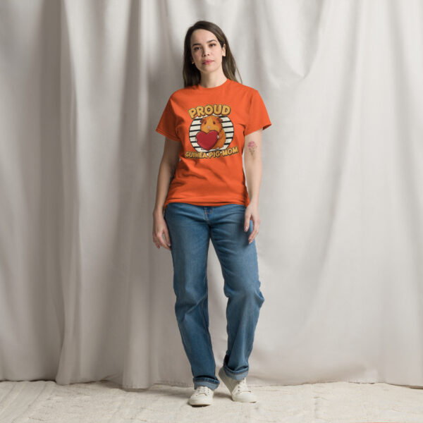 T-shirt Proud Guinea Pig mom (Orange) - Afbeelding 5