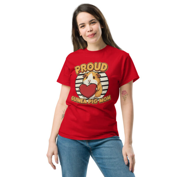 T-shirt Proud Guinea Pig mom (Orange & White) - Afbeelding 3