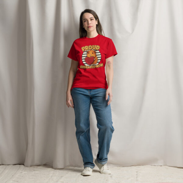 T-shirt Proud Guinea Pig mom (Orange) - Afbeelding 3
