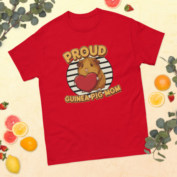 T-shirt Proud Guinea Pig Mom (Brown) - Afbeelding 3