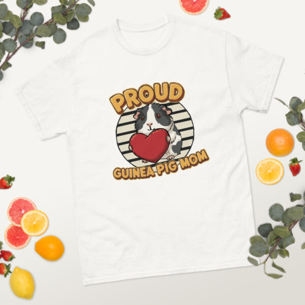 T-shirt Proud Guinea Pig Mom (Black and white) - Afbeelding 6