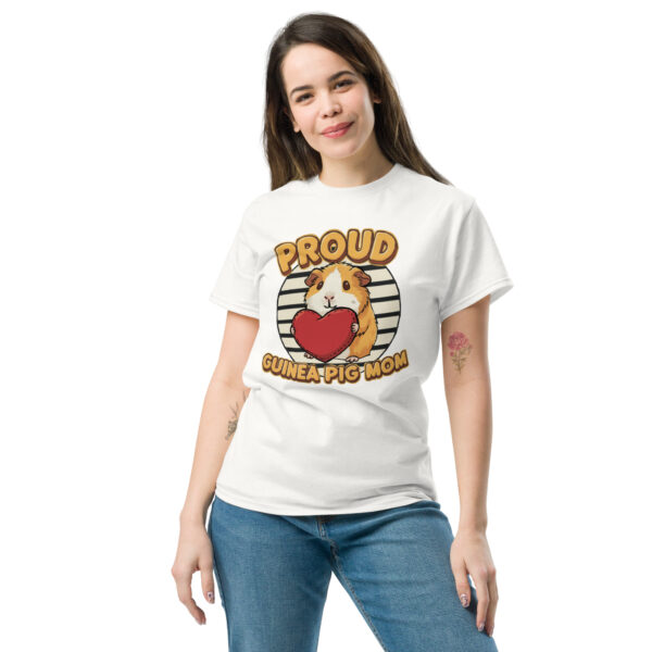 T-shirt Proud Guinea Pig mom (Orange & White) - Afbeelding 6