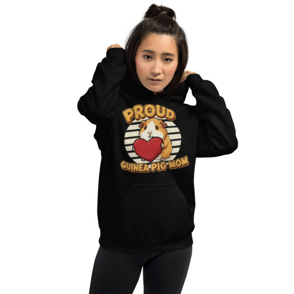 Hoodie Proud Guinea Pig Mom (Orange and White) - Afbeelding 3