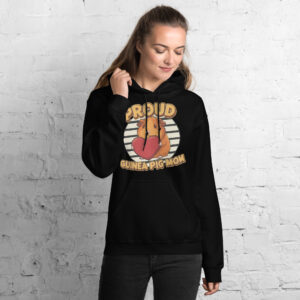 Hoodie Proud Guinea Pig Mom (Orange)
