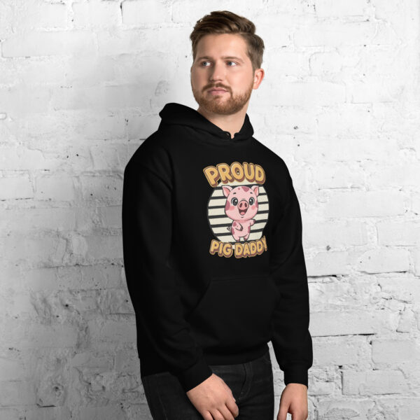 Hoodie proud pig daddy - Afbeelding 4