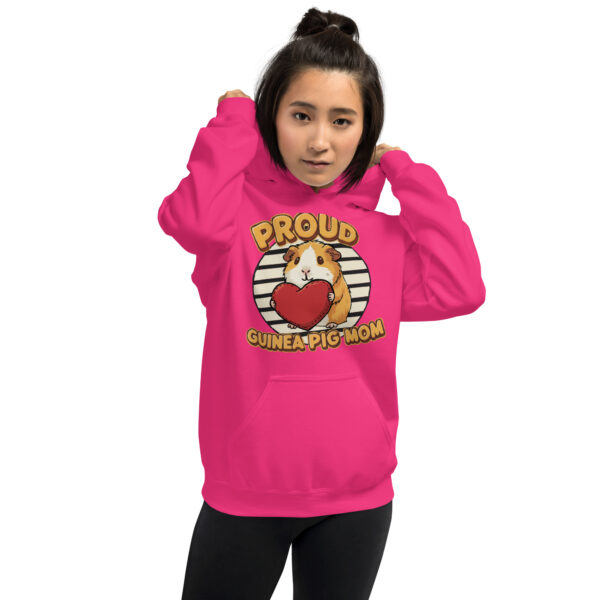 Hoodie Proud Guinea Pig Mom (Orange and White) - Afbeelding 5