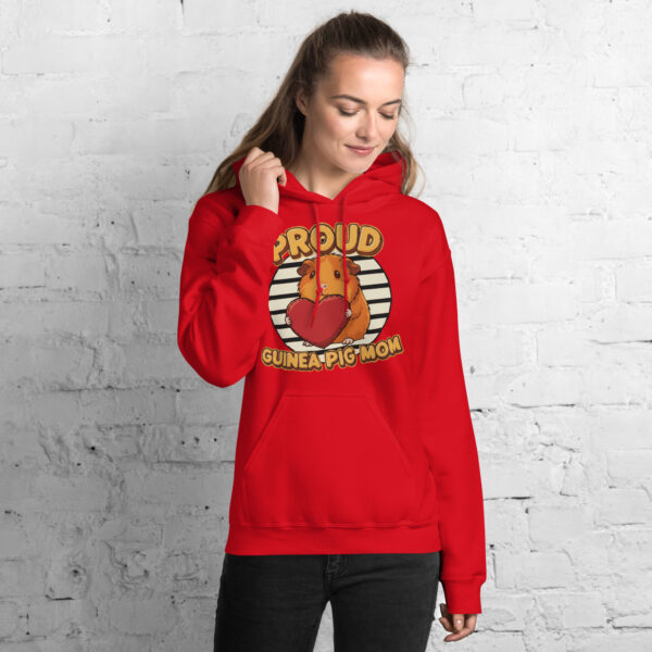 Hoodie Proud Guinea Pig Mom (Orange) - Afbeelding 5
