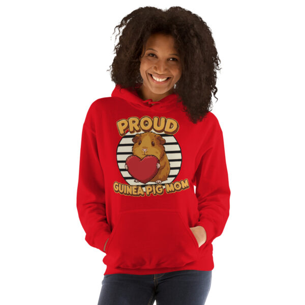 Hoodie Proud Guinea Pig Mom (Brown) - Afbeelding 4