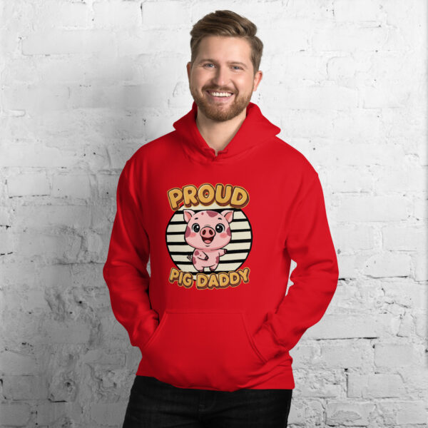 Hoodie proud pig daddy - Afbeelding 5