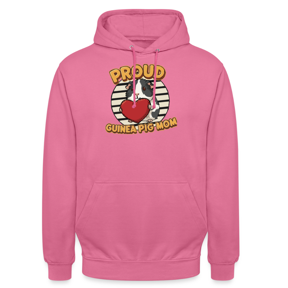 Hoodie Proud Guinea Pig Mom (Black & White)