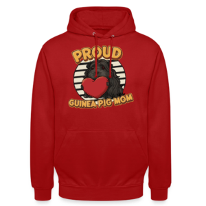 Hoodie Proud Guinea Pig Mom (Long dark hair)