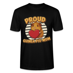 T-shirt Proud Guinea Pig Mom (Brown)