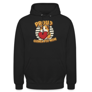 Hoodie Proud Guinea Pig Mom (Orange - White)
